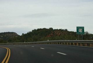 Advance signage for SR 73.