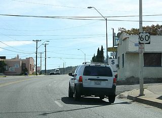 This is a typical US 60 reassurance marker as seen in Globe.
