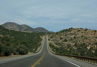 US 60 north of Globe is much less heavily trafficked then it was between Phoenix and Globe.