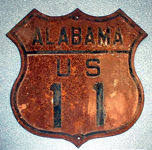 Alabama U.S. Highway 11 sign.