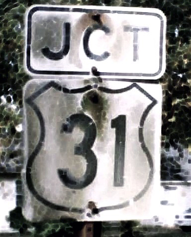 Alabama U.S. Highway 31 sign.