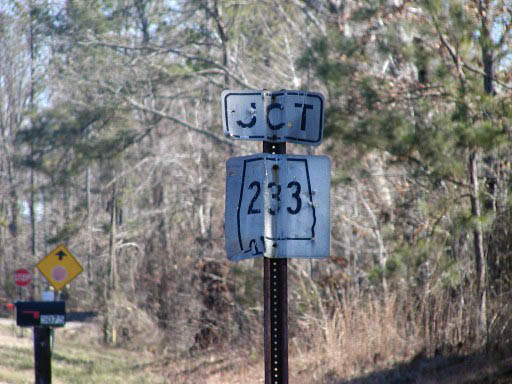 Alabama State Highway 233 sign.