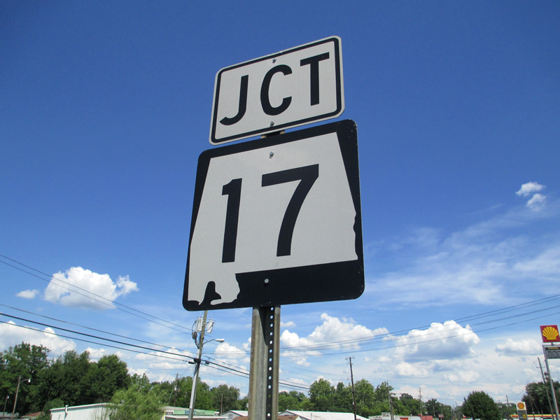 Alabama Alabama 17 sign.