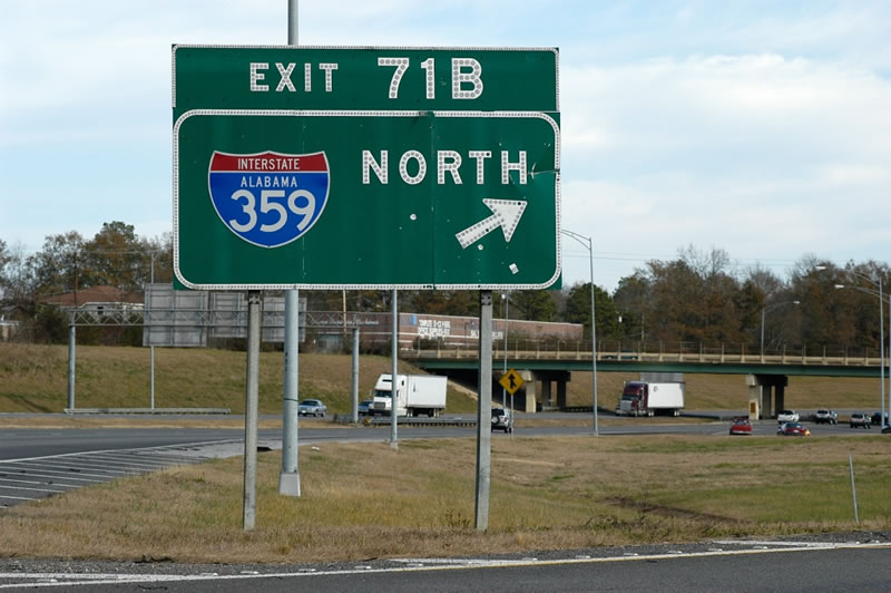 Alabama Interstate 359 sign.
