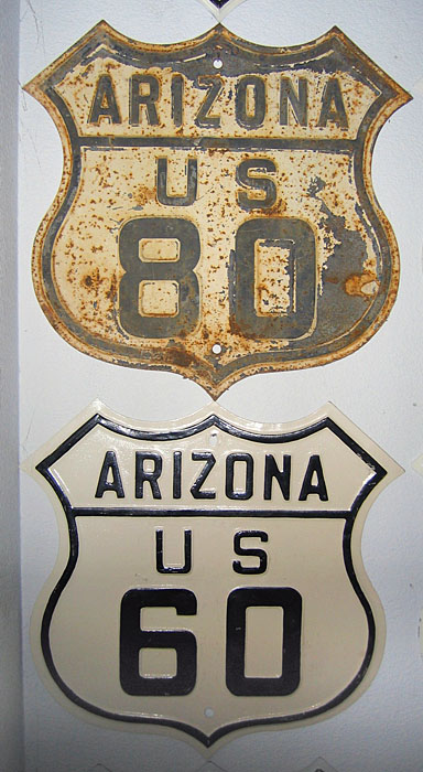 Arizona - U.S. Highway 60 and U.S. Highway 80 sign.