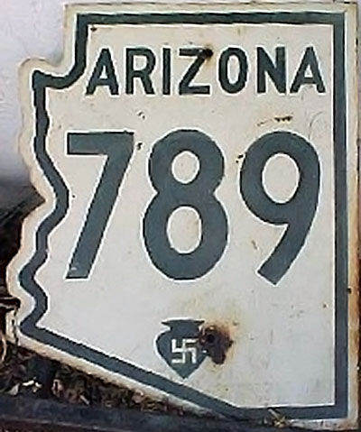 Arizona State Highway 789 sign.