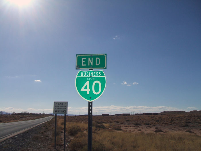 Arizona business spur 40 sign.