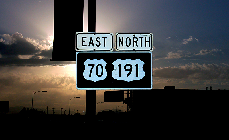 Arizona - U.S. Highway 191 and U.S. Highway 70 sign.