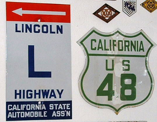 California U.S. Highway 48 sign.