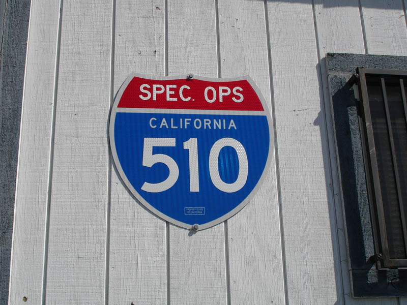 California 510th Special Operations Division sign.