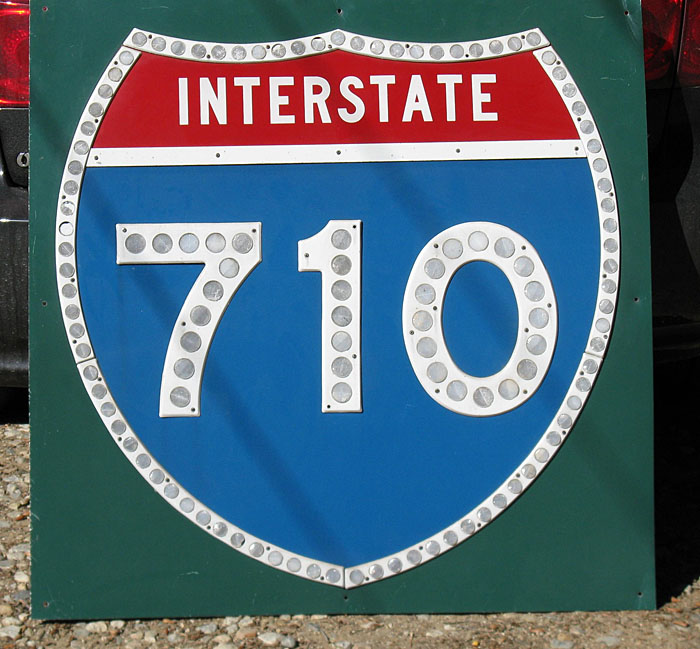 California Interstate 710 sign.