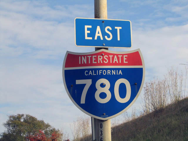 California Interstate 780 sign.