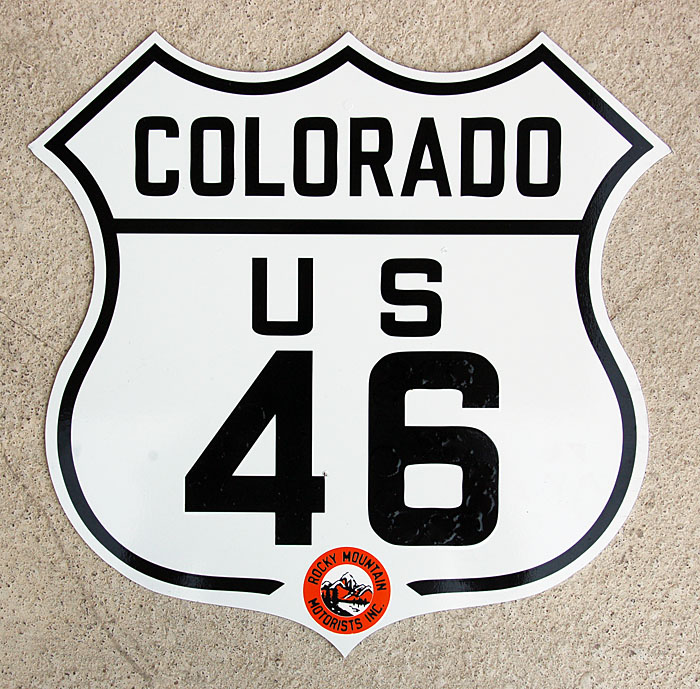 Colorado U.S. Highway 46 sign.