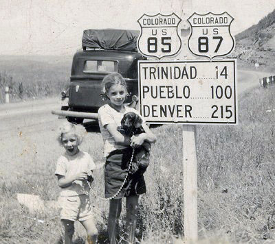Colorado - U.S. Highway 87 and U.S. Highway 85 sign.