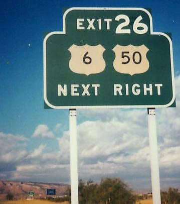 Colorado - U.S. Highway 50 and U.S. Highway 6 sign.