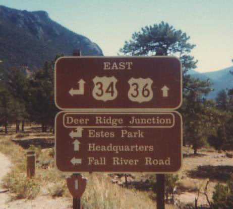Colorado - U.S. Highway 36 and U.S. Highway 34 sign.