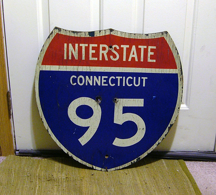 Connecticut Interstate 95 sign.