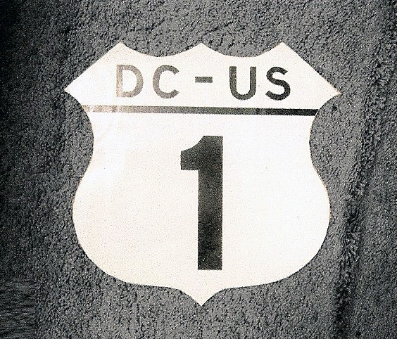 District of Columbia U.S. Highway 1 sign.