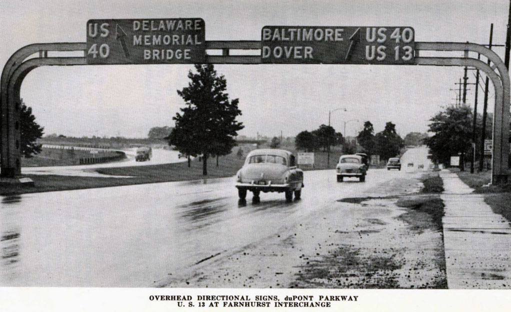 Delaware - U.S. Highway 13 and U.S. Highway 40 sign.