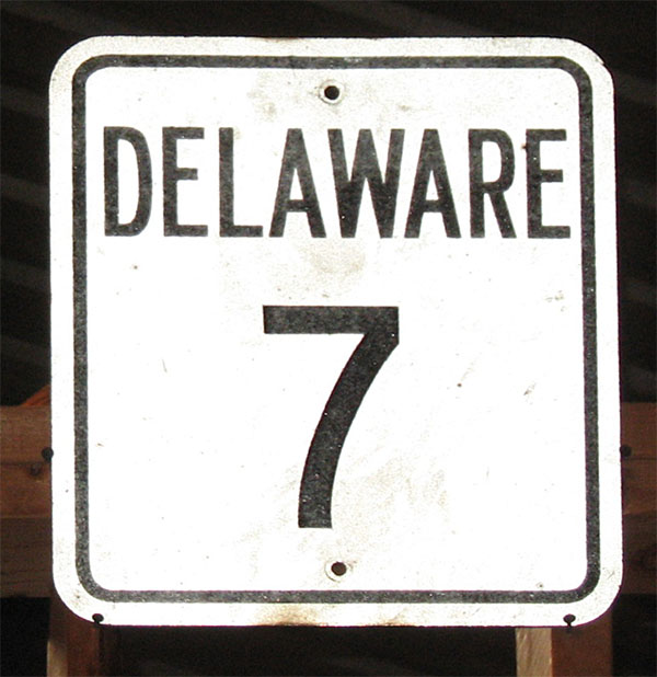 Delaware State Highway 7 sign.