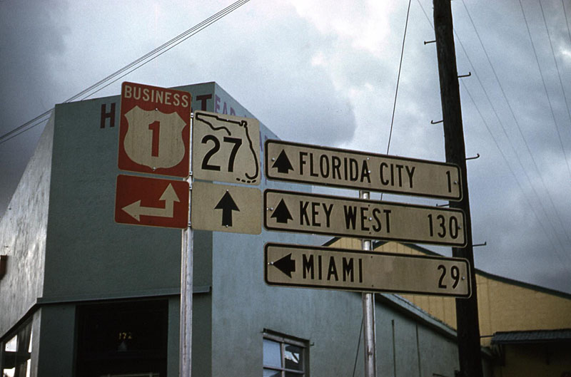 Florida - U.S. Highway 1 and State Highway 27 sign.