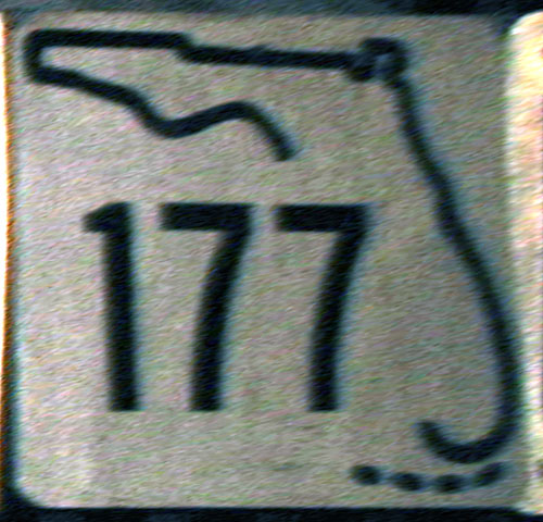 Florida State Highway 177 sign.