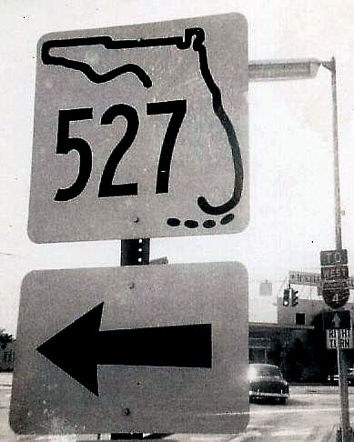 Florida State Highway 527 sign.