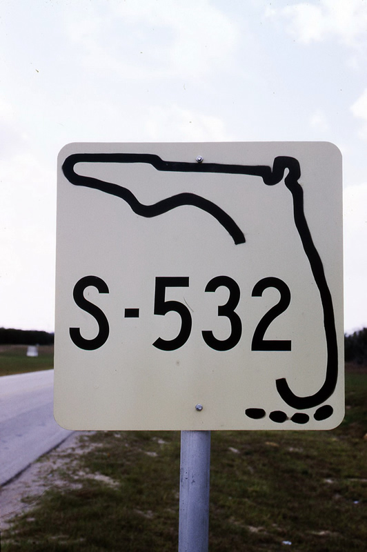 Florida State Highway 532 sign.