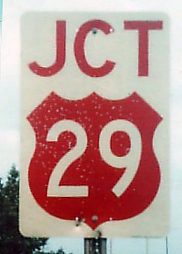 Florida U.S. Highway 29 sign.