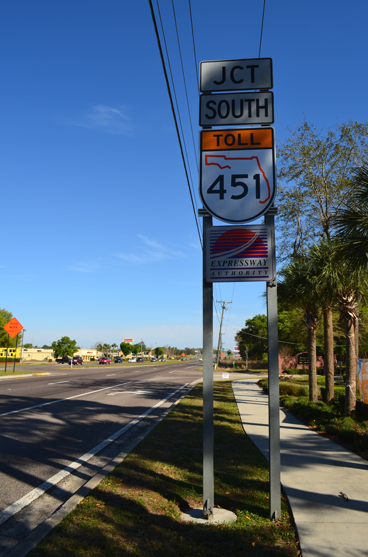 Florida State Highway 451 sign.