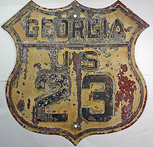 Georgia U.S. Highway 23 sign.