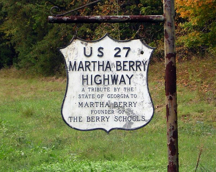 Georgia U.S. Highway 27 sign.