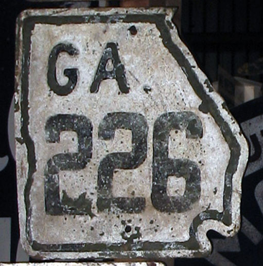 Georgia State Highway 226 sign.
