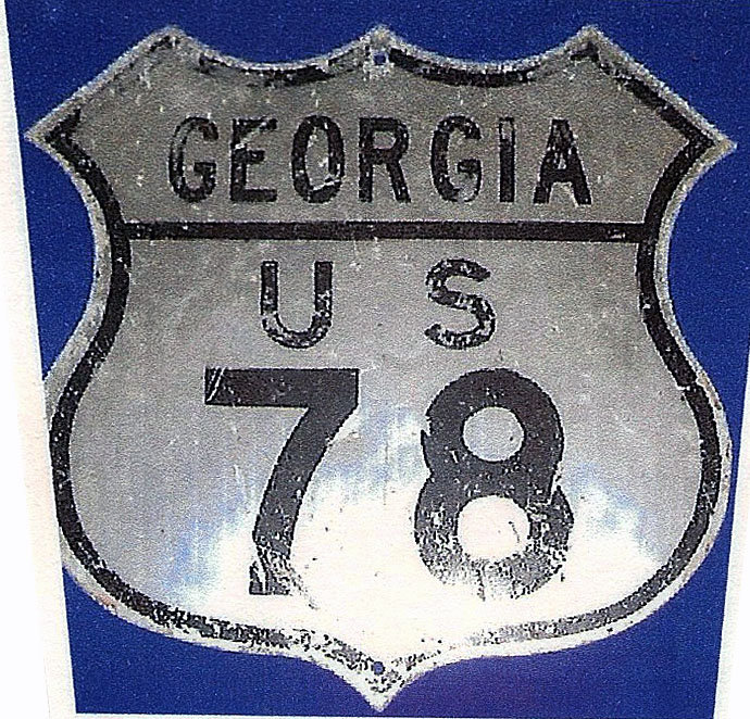 Georgia U.S. Highway 78 sign.