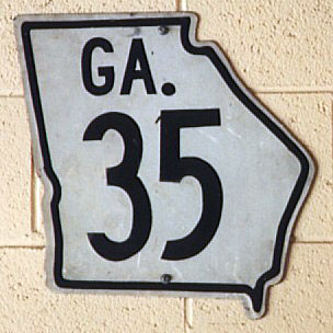 Georgia State Highway 35 sign.