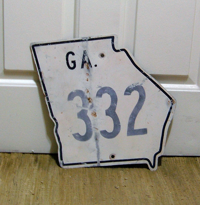 Georgia State Highway 332 sign.