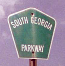 Georgia South Georgia Parkway sign.