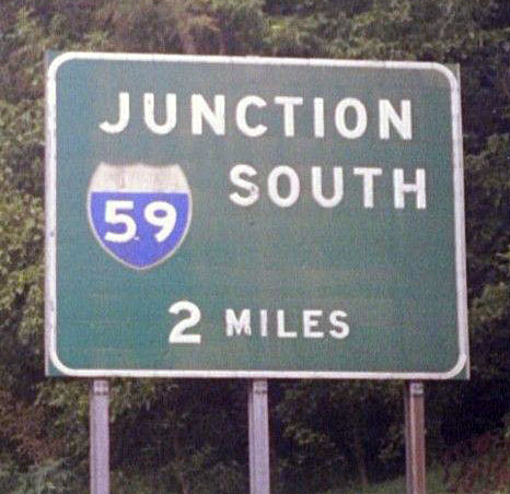 Georgia Interstate 59 sign.