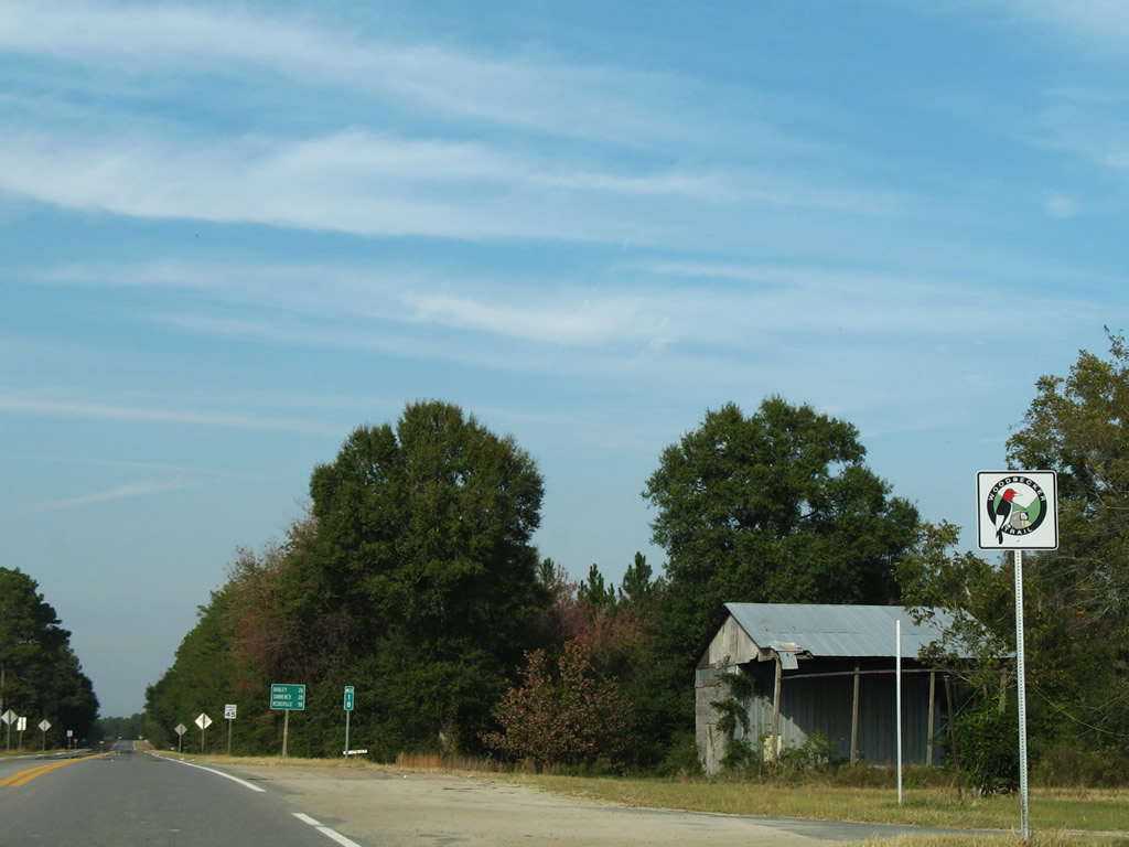 Georgia Woodpecker Trail sign.