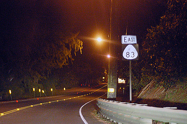 Hawaii State Highway 83 sign.