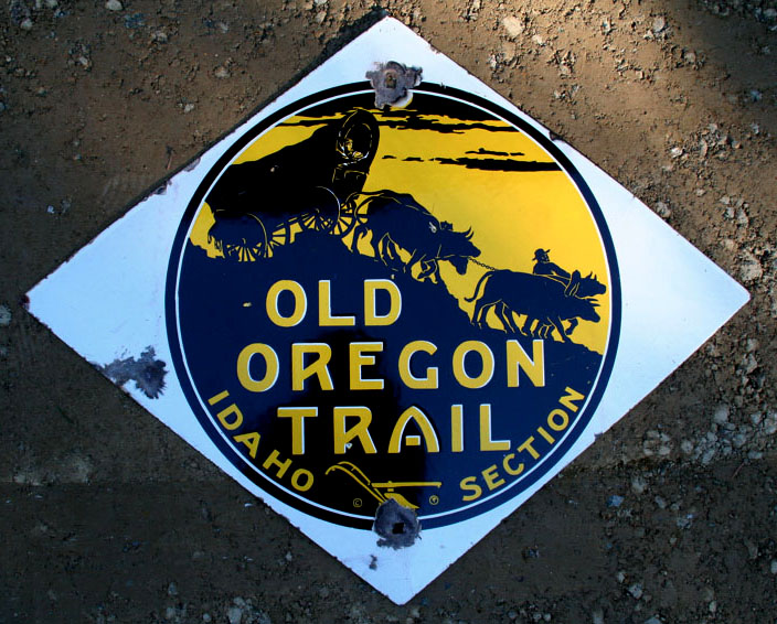 Idaho Oregon Trail sign.