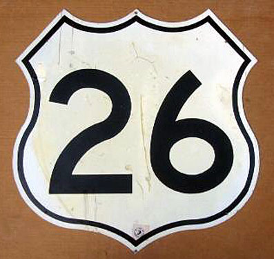 Idaho U.S. Highway 26 sign.