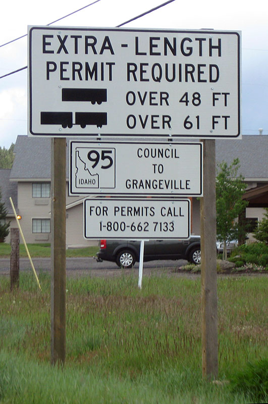 Idaho State Highway 77 sign.