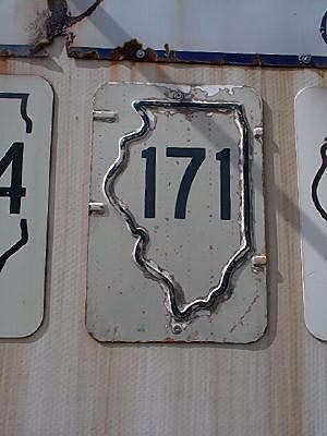 Illinois State Highway 171 sign.