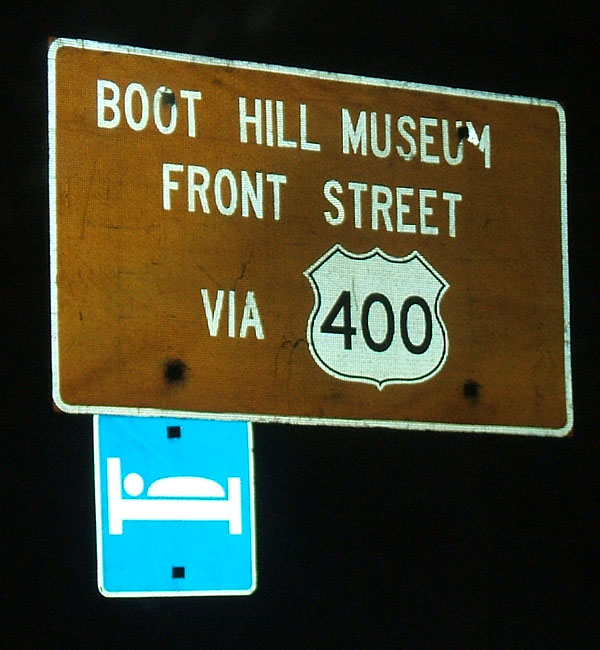 Kansas U.S. Highway 400 sign.