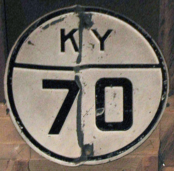 Kentucky State Highway 70 sign.