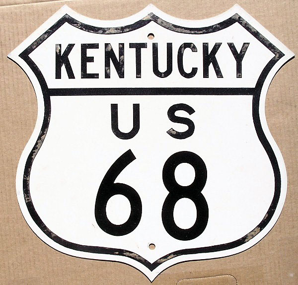 Kentucky U.S. Highway 68 sign.