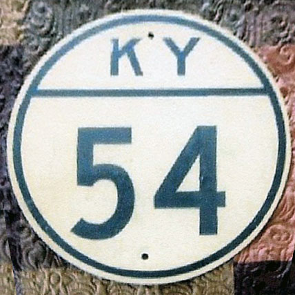 Kentucky State Highway 54 sign.