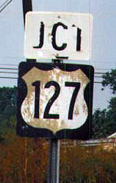 Kentucky U.S. Highway 127 sign.