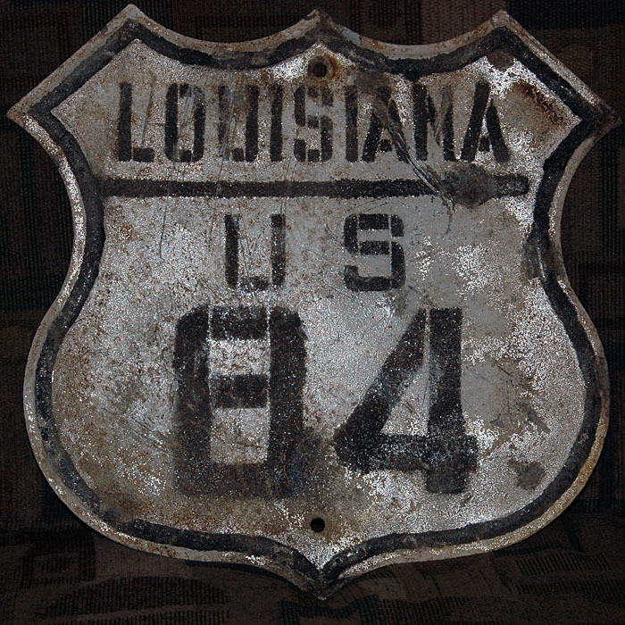 Louisiana U.S. Highway 84 sign.